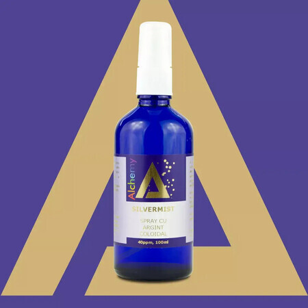 Pulverizator spray cu argint coloidal SilverMist, 100 ml, Alchemy