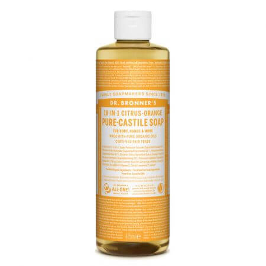 Castilia Citrus Flüssigseife Magic 18 in 1, 475 ml, Dr. Bronner's