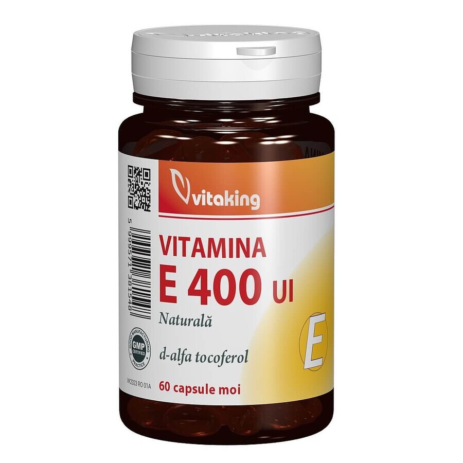 Natural Vitamin E, 400 IU, 60 capsules, Vitaking