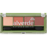 Alverde Naturkosmetik Eyeshadow palette quattro 95 Burgundy Red, 4,4 g