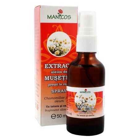 Extract uleios de musetel presat la rece spray, 50 ml, Manicos