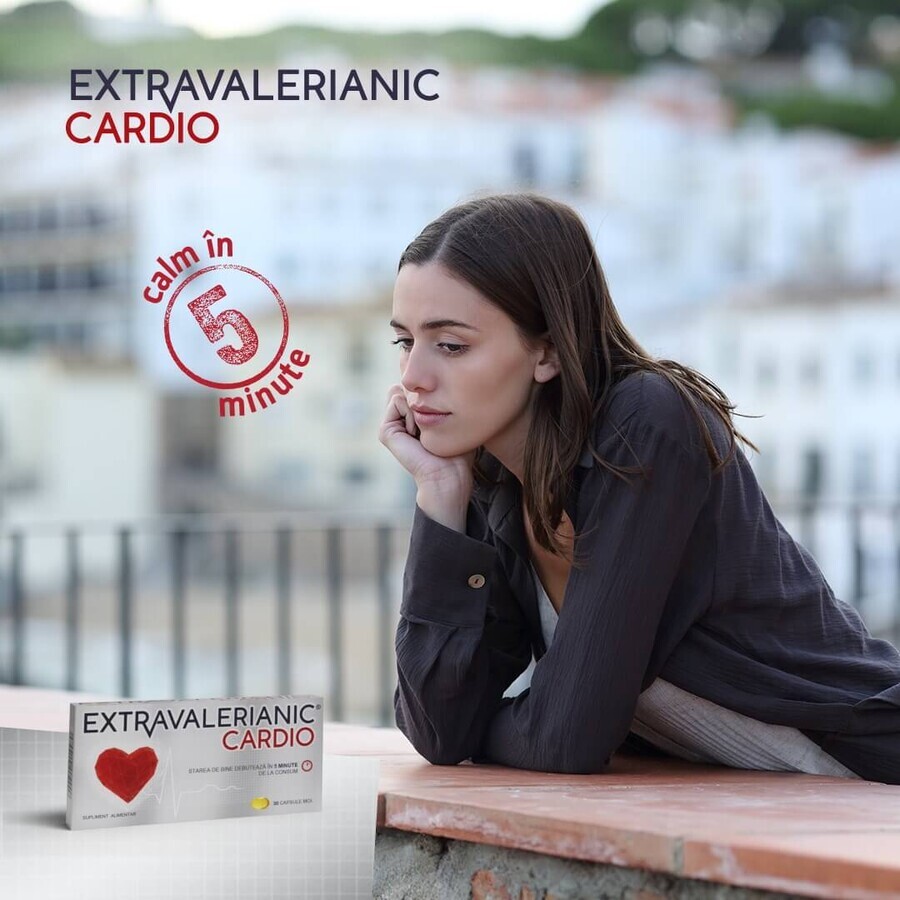 Extravalerianic Cardio, 30 capsule, Biofarm