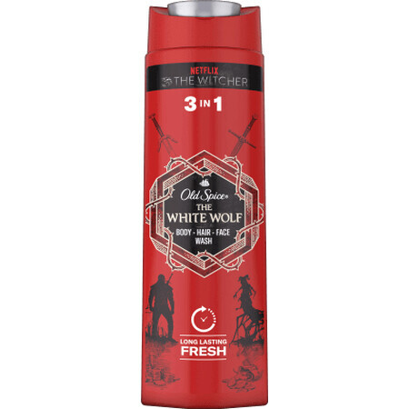 Old Spice Gel de duș 3 in 1 WHITE WOLF, 400 ml