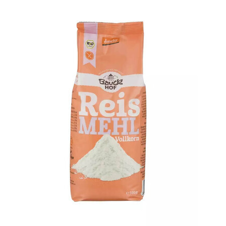 Bio Glutenfreies Reisvollkornmehl, 500 g, BauckHof