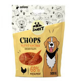 Recompense cu pui pentru caini Chops Chicken Fillets, 500 g, Mr. Bandit