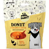 Recompense cu pui si rata pentru caini Donut, 500 g, Mr. Bandit