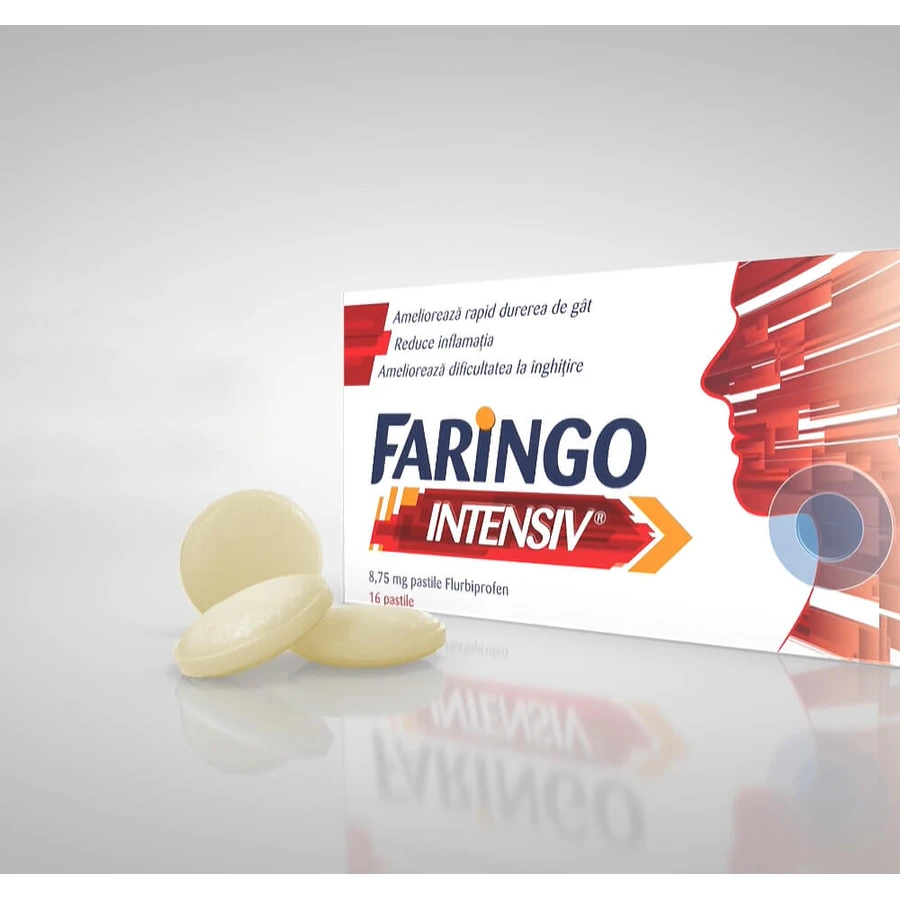 Faringo Intensiv 8.75 mg, 16 tablets, Terapia