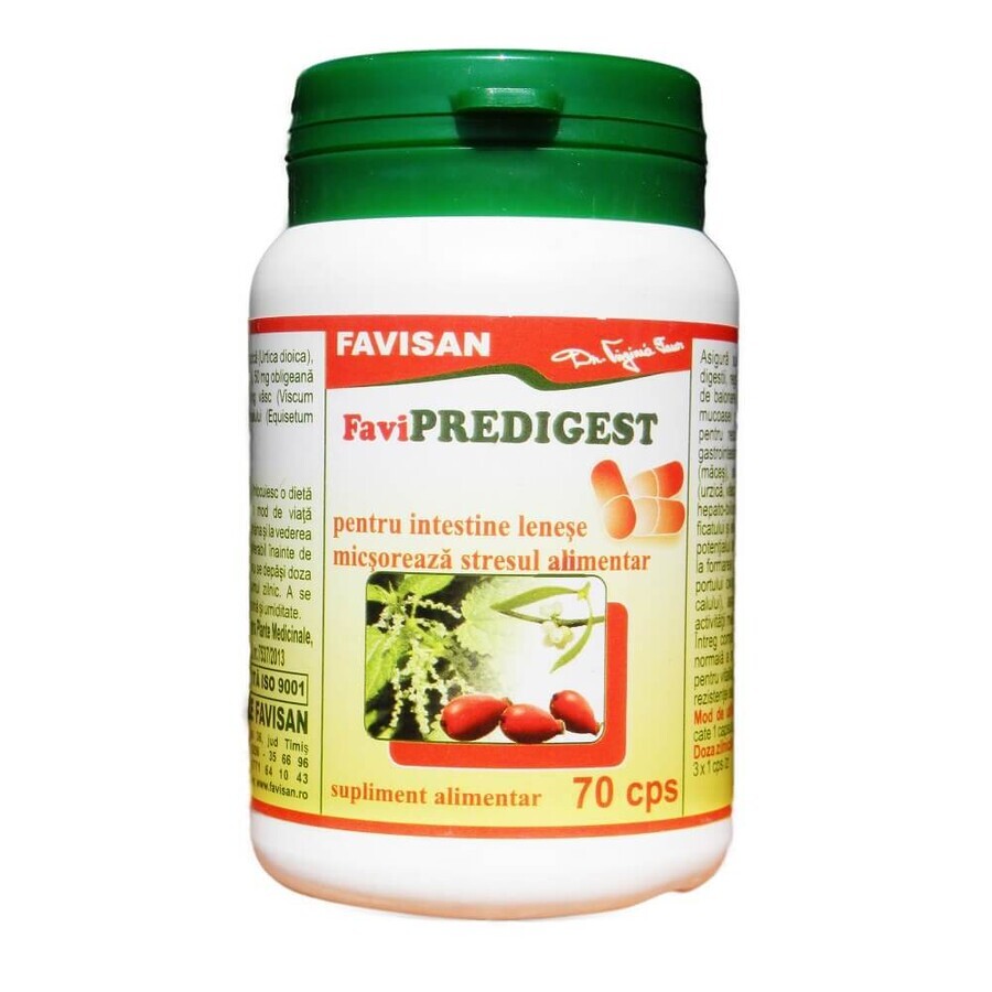 Favipredigest, 70 capsules, Favisan