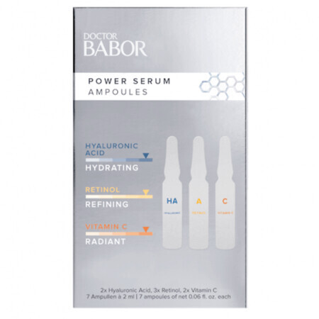 Doktor Babor Hyaluronsäure Retinol Vitamin C Konzentrat Fläschchen Set 7x2ml