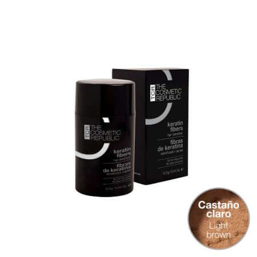 Natürliche Keratin-Faser Hellbraun, 12,5 g, The Cosmetic Republic