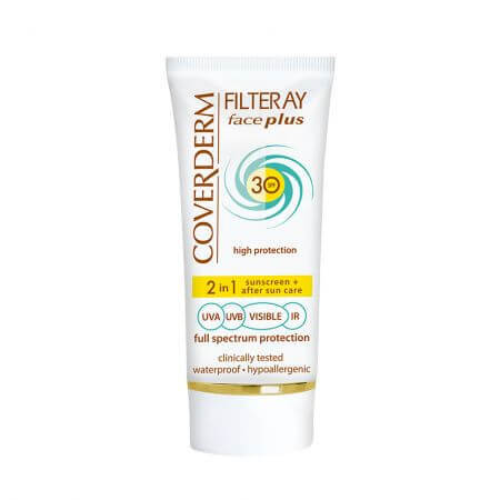 Filteray Face Plus Spf 30 Normal, soft brown, 50 ml, Coverderm