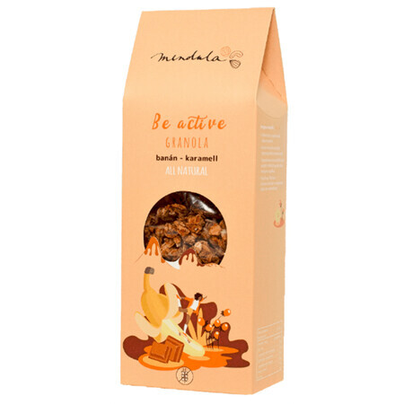 Granola cu banane si caramel, 250 g, Mendula