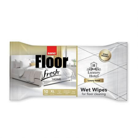 Fresh Luxury Wet Floor Wipes, 10 Stück, Sano