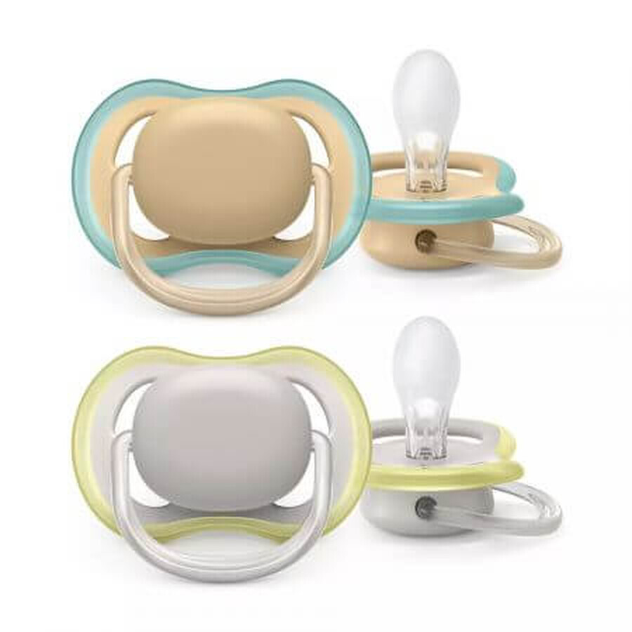 Ultra Air Schnuller, 0-6 Monate, 2 Stück, Neutral, Philips Avent