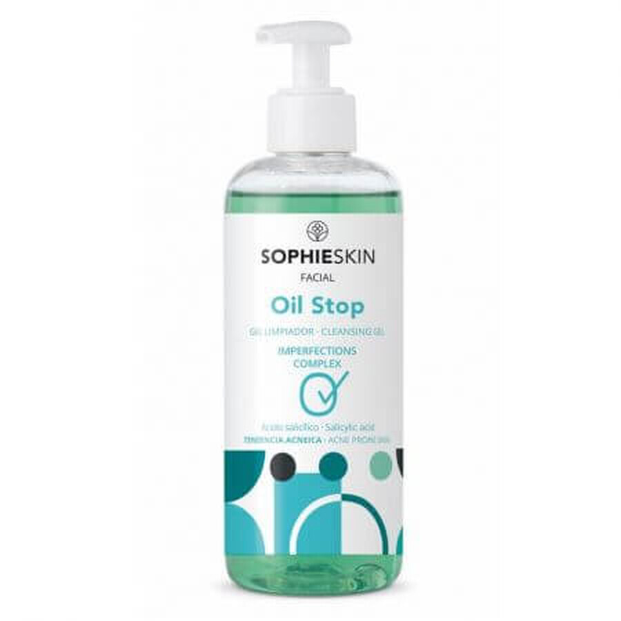 Reinigungsgel für zu Akne neigende Haut Oil Stop, 250 ml, Sophieskin