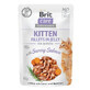 Katzennassfutter mit Lachs f&#252;r Katzen Brit Care Cat Pouch Kitten, 85 g, Brit