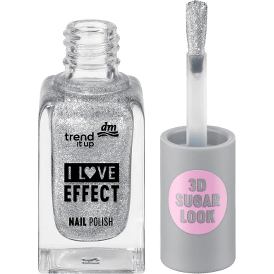 Trend !t up Effect Lac de unghii 010 Silver Glitter, 8 ml