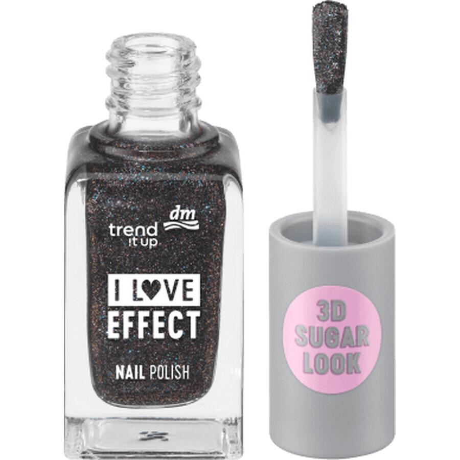 Trend !t up Effekt-Nagellack 040 Schwarz Glitter, 8 ml