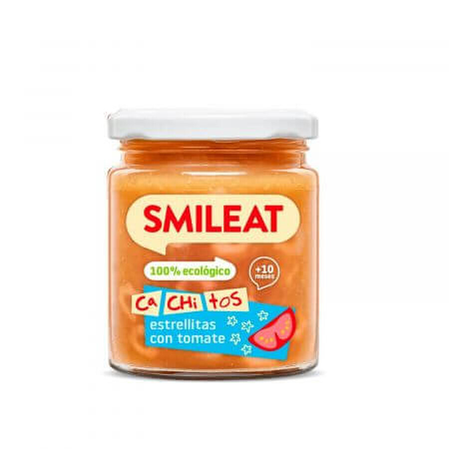 Pasta ecológica con tomate, +10 meses, 230 g, Smileat