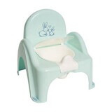 Musical potty type stool Rabbit, Mint, Tega