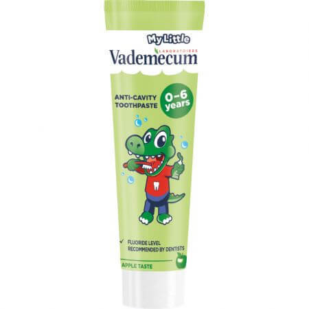 Zahnpasta mit Apfelgeschmack für Kinder, 0 - 6 Jahre, 50 ml, Vademecum