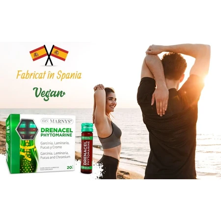 Drenacel Phytomarine mit Garcinia Cambogia + Fucus + Laminaria + Chrom, 20 Ampullen, Marnys