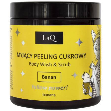 Gel de dus si peeling cu banane, 220 g, LaQ