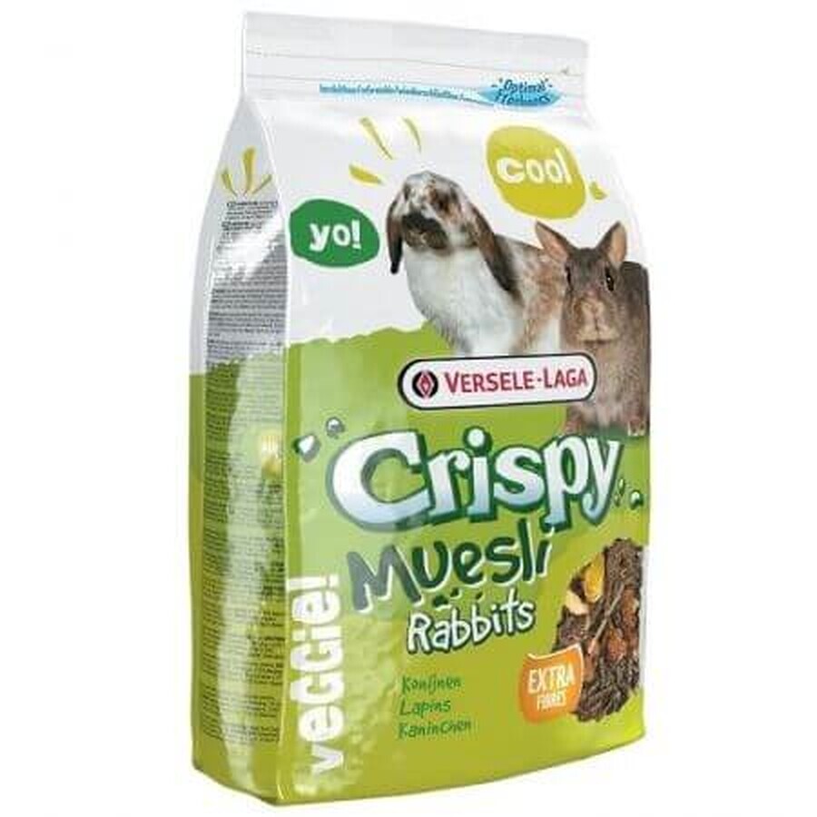 Hrana uscata pentru iepuri Crispy Muesli, 1 Kg, Versele-Laga