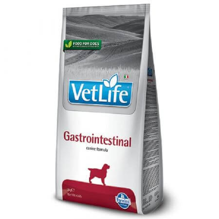 Hrana uscta pentru caini Gastro-Intestinal, 2 kg, Vet Life