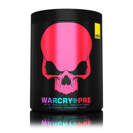 Pre-workout Warcry Strawberry Mojito Flavour, 400 g, Genius Nutrition