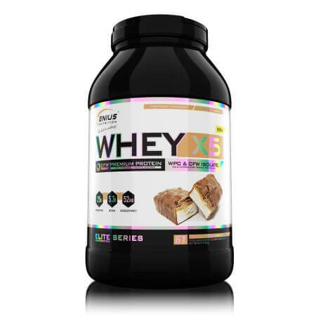 Pudra proteica Whey-X5 Bueno Chocolate, 2000 g, Genius Nutrition