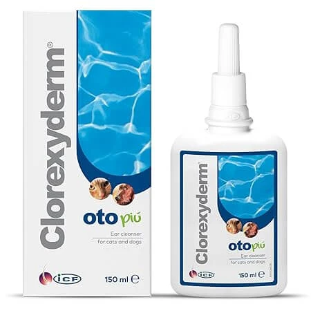 Solution otique pour chiens et chats Oto Piu, 150 ml, Clorexyderm