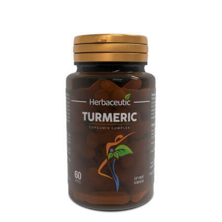 Kurkuma Curcumin Komplex, 60 Kapseln, Herbaceutic