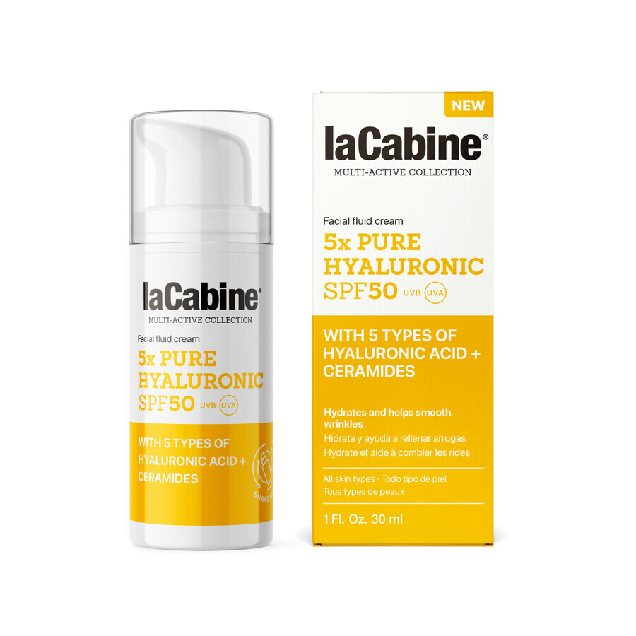 5X Pure Hyaluronic Cream SPF 50, 30 ml, La Cabine