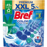 Bref Active colour Toilettenerfrischer Eukalyptus, 5 Stück