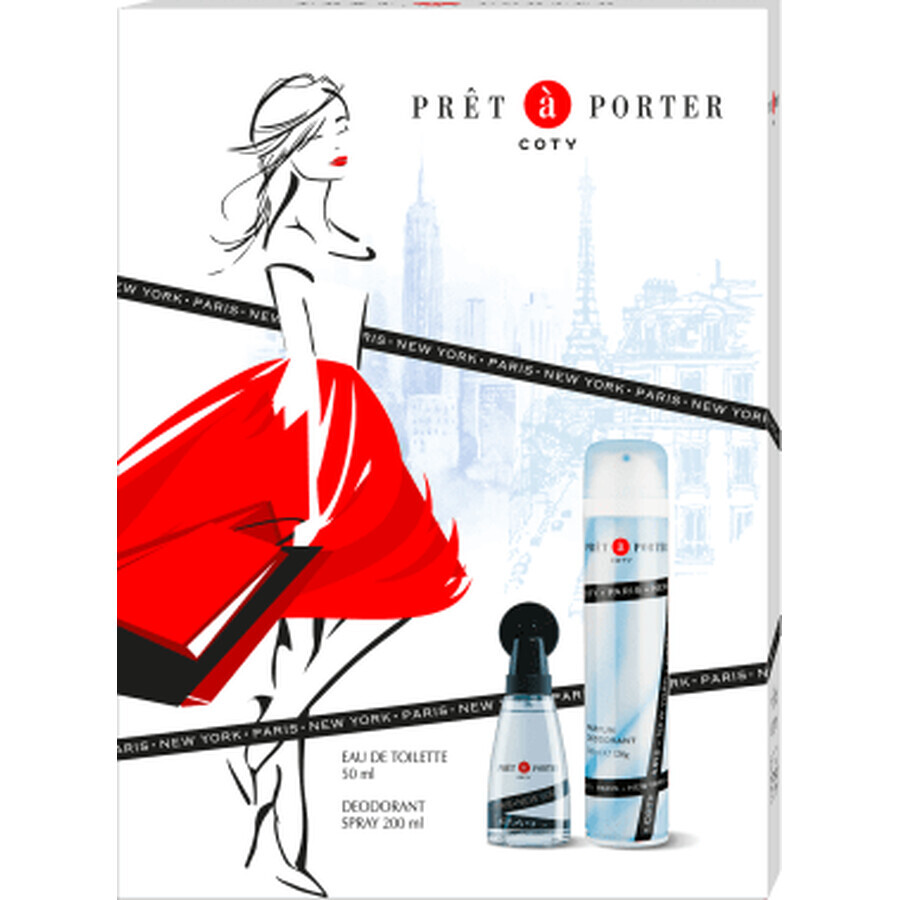 Pret a Porter Set apă de toaletă + deodorant spray, 1 buc