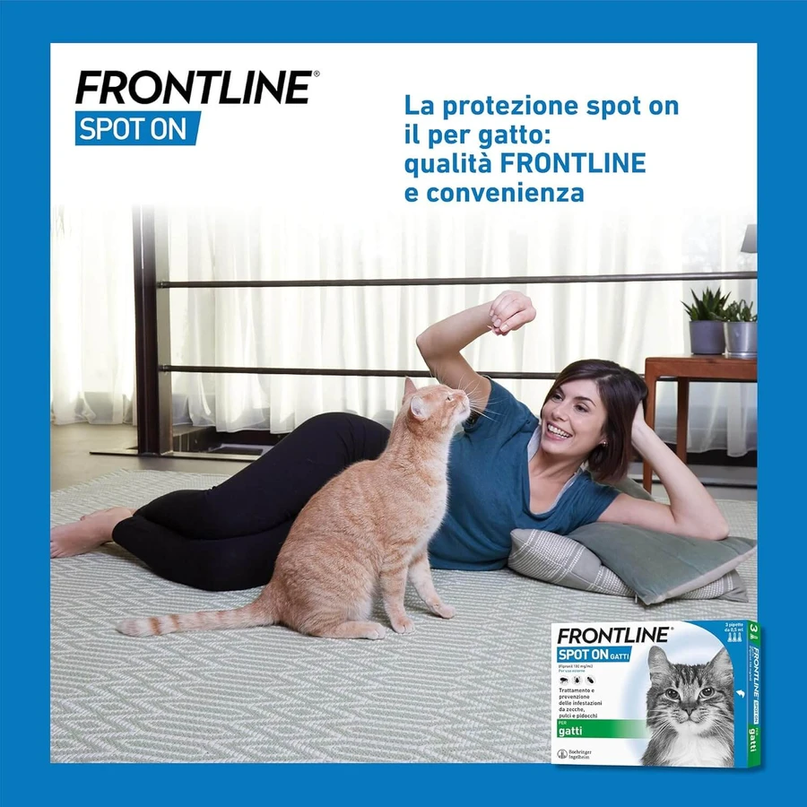 Frontline Spot On Kat, 3 pipetten, Frontline
