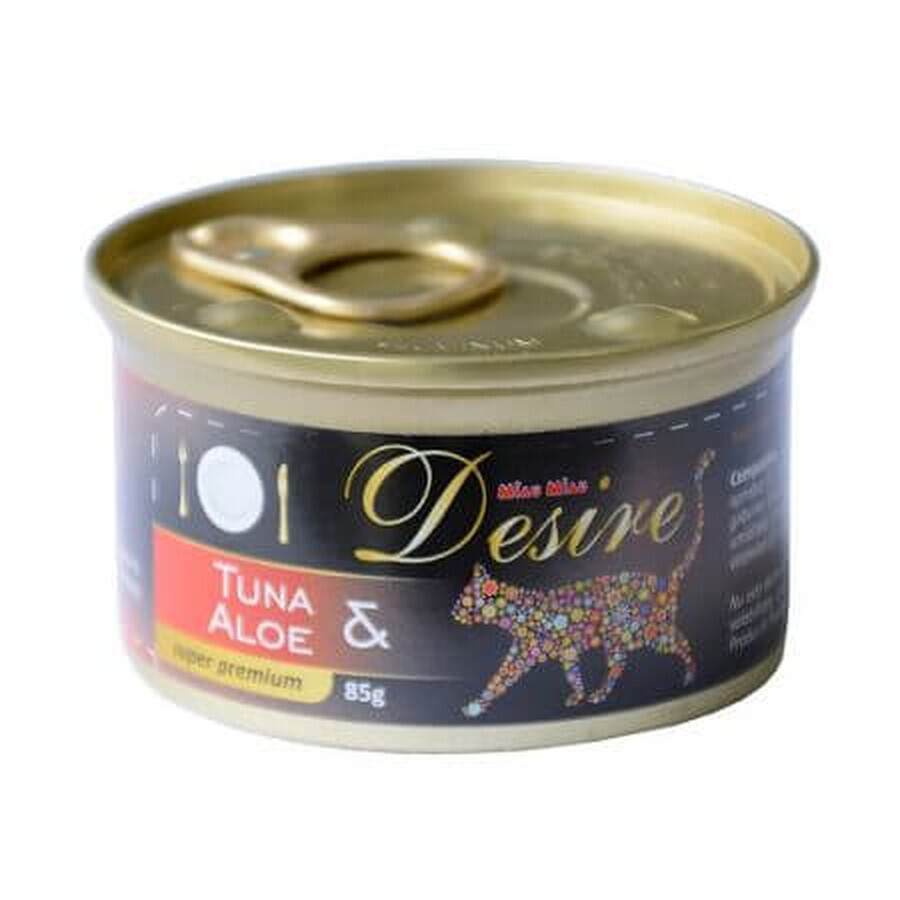 Hrana umeda cu ton si aloe vera Desire, 85 g, Miau Miau