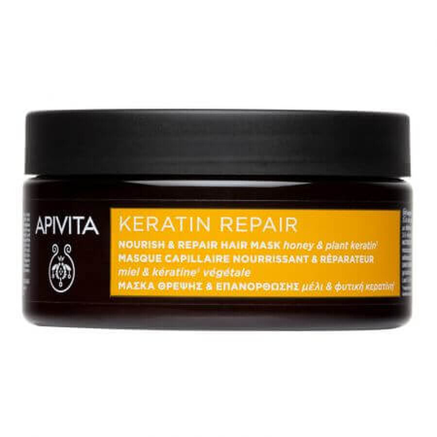 Masca reparatoare cu keratina, 200 ml, Apivita