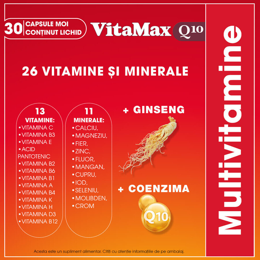 Vitamax Q10 Packung, 30 + 30 Kapseln, Perrigo