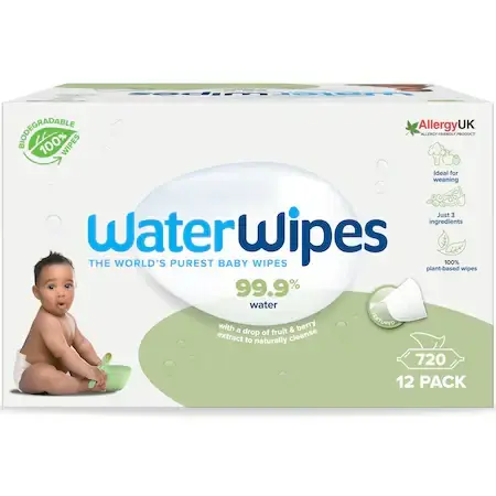 Servetele umede WaterWipes Soapberry, 12 pachete x 60 buc, 720 buc