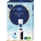 Nivea Set cadou SOFT CLEAR cremă + deodorant spray, 1 buc