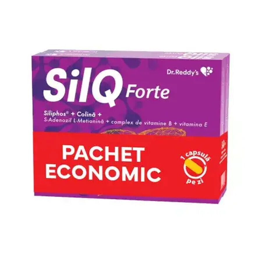 Pachet SilQ Forte, 15 + 15 capsule, Dr. Reddys 