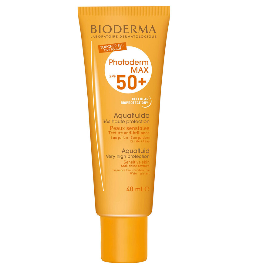 Fluid pentru protectie solara Photoderm Max Aquafluide SPF 50+, 40 ml, Bioderma