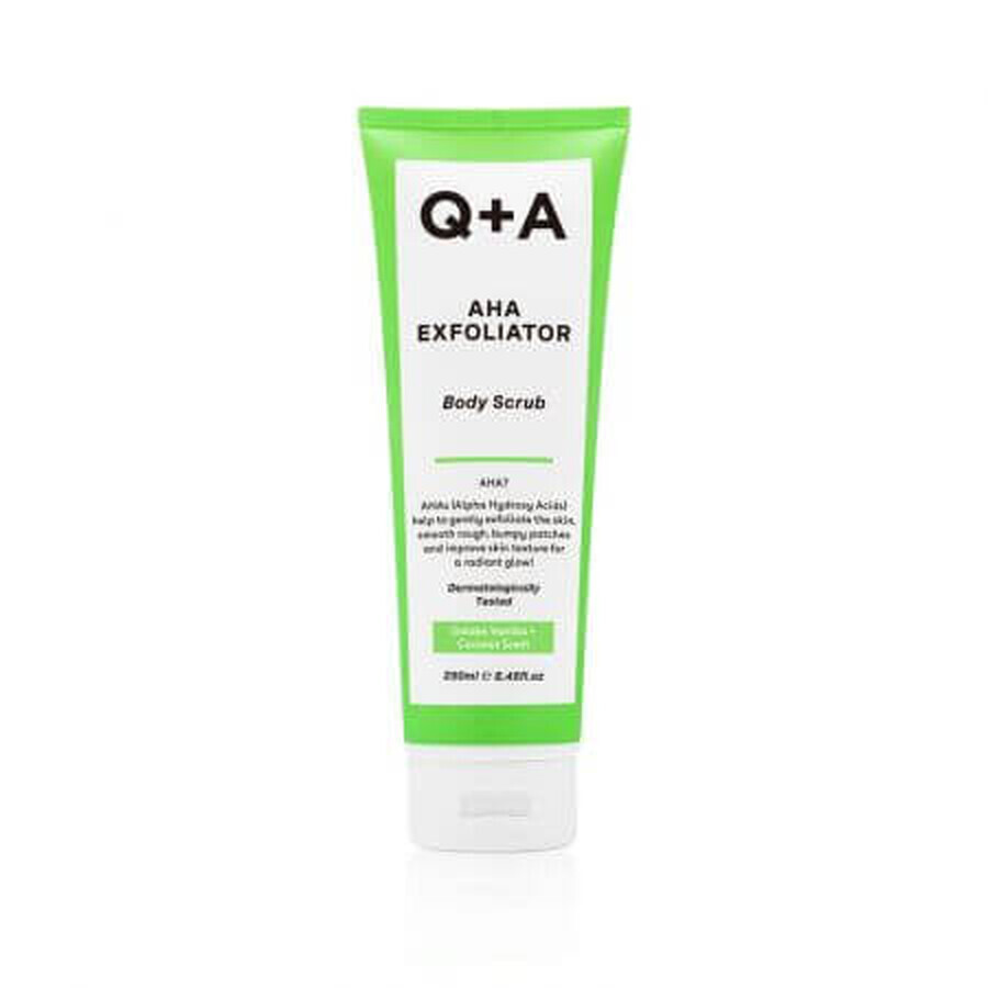 Scrub pentru corp cu AHA Exfoliator, 250 ml, Q+A