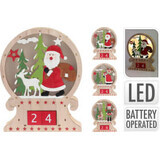 Koopman Ceas advent calendar cu led, 1 buc