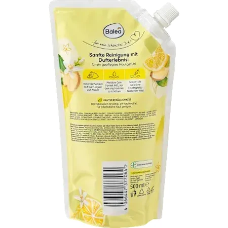 Balea Reserve liquid soap with ginger and lemon, 500 ml