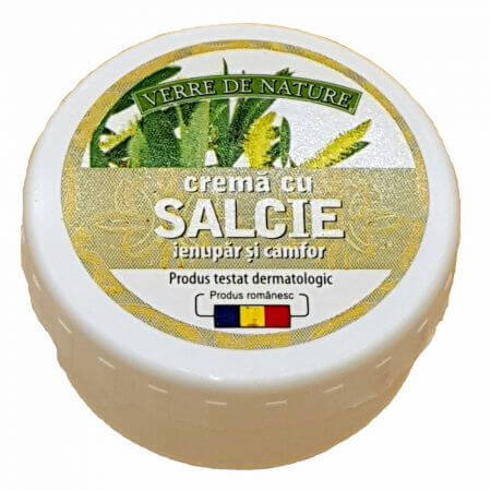 Crema cu salcie, ienupar si camfor, 20 g, Verre de Nature