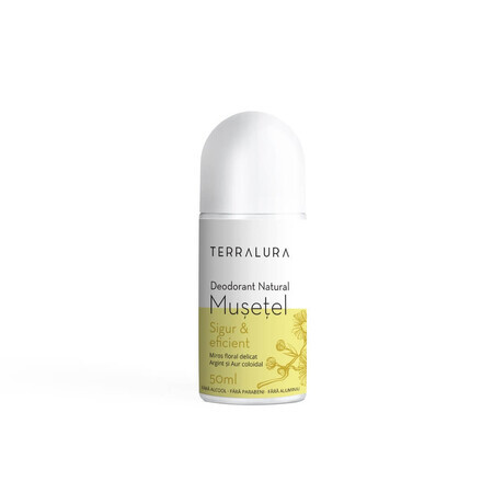 Deodorant Natural Roll-on cu aroma de musetel, 50 ml, Terralura