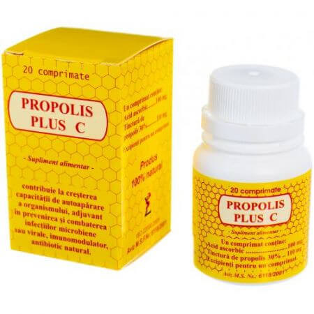 Propolis Plus C, 20 Tabletten, Elidor